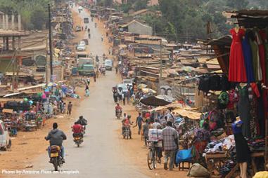 Photograph of Uganda market scene